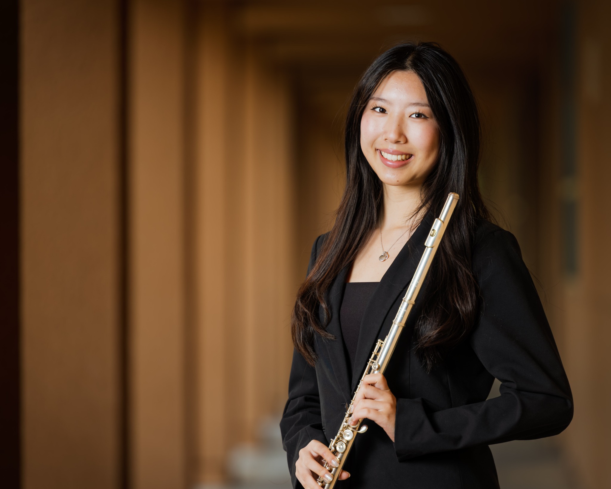 Formal flute portrait